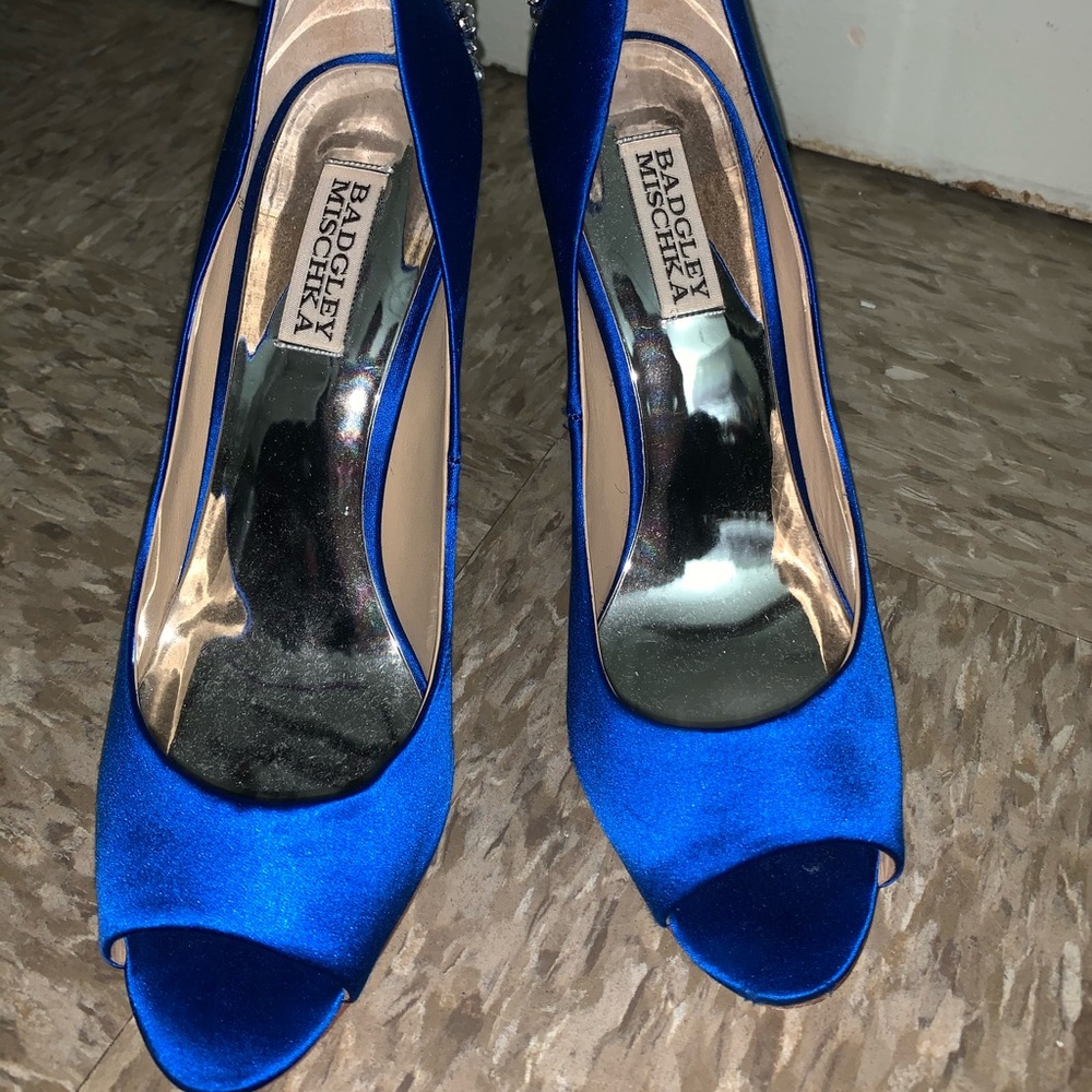 Badgley Mischka Kiara Embellished Peep Toe Evening